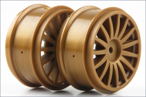 Kyosho Wheel (15-Spoke/Gold/2pcs/DRX)