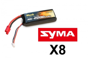 Black Magic LiPo battery 7,4V(2S) 2200mAh 30C Tubes Plug 3.5 mm