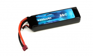 Аккумулятор LiPo B&C - 11.1v 6500мАч 90C (3S, Softcase, разъём T-Plug)