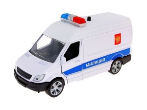 Машина Autotime &quot;GERMANY PANEL VAN&quot; милиция, звук, свет 1:36