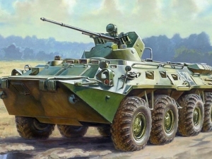 Сборная модель ZVEZDA Российский бронетранспортер БТР-80А, 1/35