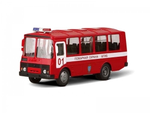 Машина Autotime &quot;ПАЗ-32053&quot; пожарная охрана 1:43