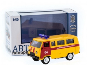 Машина &quot;АВТОПАНОРАМА&quot; инерц. УАЗ (аварийная) 1/50, в/к 12*7*5,5 см
