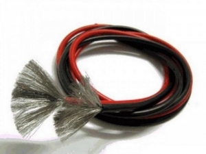 Провод AWG 12 (3,31кв.мм) силиконовый, многожильный, красный (1м)