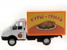 Машина &quot;АВТОПАНОРАМА&quot; &quot;ГАЗель&quot; (кура-гриль) 1/28, в/к 24*14*12 см