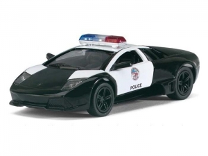 Машина Kinsmart 1:36 Lamborghini Murcielago LP640 полиция, инерция (1/12шт.) б/к
