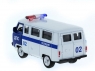 Машина &quot;АВТОПАНОРАМА&quot; инерц. УАЗ (ДПС) 1/50, в/к 12*7*5,5 см