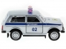 Машина &quot;АВТОПАНОРАМА&quot; инерц. ВАЗ 2121 1/50, в/к 12*7*5,5 см, серебристая