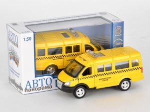 Машина &quot;АВТОПАНОРАМА&quot; инерц. &quot;ГАЗель&quot;(маршрутка) 1/50, в/к 14,5*8*5,5 см