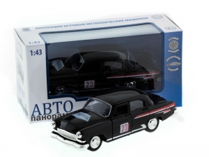 Машина &quot;АВТОПАНОРАМА&quot; инерц. ГАЗ-21 (ралли) 1/43, в/к 14*7*5,5 см