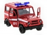 Машина &quot;АВТОПАНОРАМА&quot; инерц. УАЗ-469 (пожарная) 1/50, в/к 12*7*5,5 см