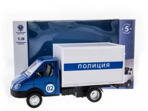 Машина &quot;АВТОПАНОРАМА&quot; &quot;ГАЗель&quot; (полиция) 1/28, в/к 24*14*12 см
