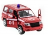 Машина &quot;АВТОПАНОРАМА&quot; инерц. УАЗ Патриот (пожарная) 1/50, в/к 12*7*5,5 см