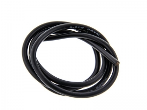Провод AWG 10 (5,26кв.мм) силиконовый, многожильный, черный (1м/п)