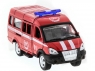 Машина &quot;АВТОПАНОРАМА&quot; инерц. &quot;ГАЗель&quot;(пожарная) 1/50, в/к 14,5*8*5,5 см