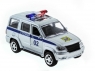 Машина &quot;АВТОПАНОРАМА&quot; инерц. УАЗ Патриот (полиция) 1/50, в/к 12*7*5,5 см