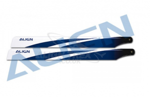 Align Лопасти осн.ротора 360, карбон (синие),T-Rex 450