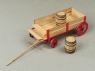 Сборная картонная модель Shipyard телега с бочками (№81), 1/96