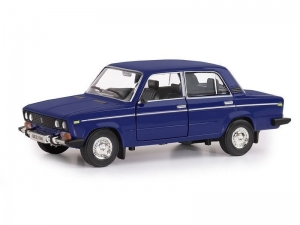 Машина &quot;АВТОПАНОРАМА&quot; ВАЗ 2106, 1/22, синий, инерция, в/к 24,5*12,5*10,5 см