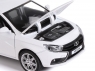 Машина &quot;АВТОПАНОРАМА&quot; LADA VESTA седан, 1/24,  белый, свет. звук. эффекты, в/к 24,5*12,5*10,5 см