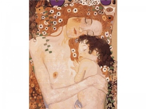 Картина по номерам 40х50 Климт. Мать и дитя (32 цвета)