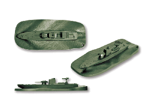 Сборные солдатики ZVEZDA Советский бронекатер Проект 1125, 1/350