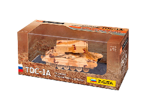 Готовая модель ZVEZDA Тяжёлая огнемётная система ТОС-1А, 1/72