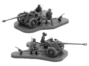Сборные солдатики ZVEZDA Немецкая пушка ПАК-40, 1/72