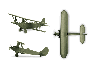 Сборная модель ZVEZDA Ночной бомбардировщик/разведчик По-2, 1/144