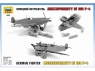 Сборная модель ZVEZDA Немецкий истребитель &quot;Мессершмитт&quot; Bf-109F4, 1/48