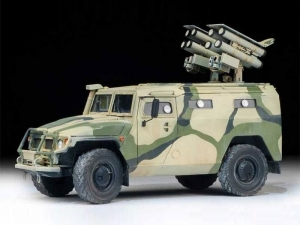Сборная модель ZVEZDA Российский бронеавтомобиль ГАЗ &quot;ТИГР&quot; с ПТРК &quot;Корнет-Д&quot;, 1/35