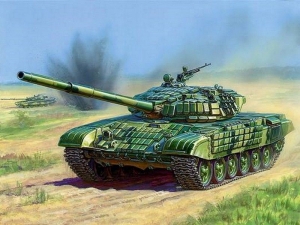 Сборная модель ZVEZDA Российский основной танк с активной броней Т-72Б, подарочный набор, 1/35