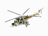 Сборная модель ZVEZDA Советский ударный вертолет Ми-24В/ВП &quot;Крокодил&quot;, 1/72