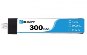 Аккумулятор BETAFPV 300 mAh 1S 3.7V HV LiPo Battery (1шт)