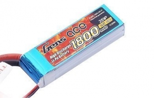 Аккумулятор LiPo GensAce - 7.4В 1800мАч 40C (2S1P, разъём T-Plug)