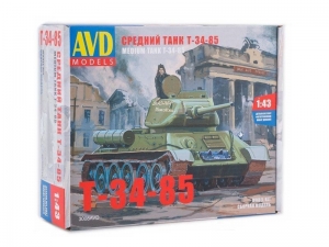 Сборная модель AVD Средний танк T-34-85, 1/43