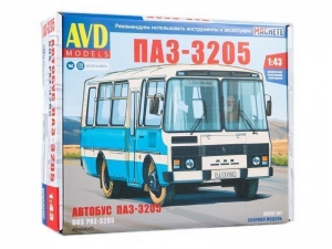 Сборная модель AVD ПАЗ-3205 пригородный, 1/43