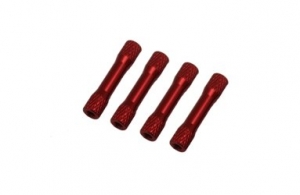Стойка алюминиевая с насечкой (d=5/6 мм) М3 30 мм красная 4шт