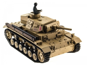 Радиоуправляемый танк Heng Long  Panzer III type H Upgrade V6.0  2.4G 1/16 RTR