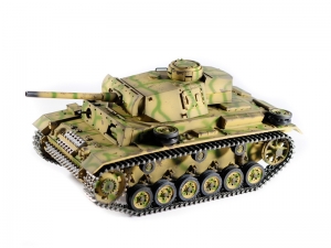 Р/У танк Taigen 1/16 Panzerkampfwagen III (Германия) дым, свет V3 2.4G RTR камуфляж