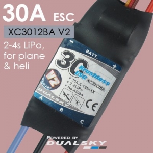 Dualsky XC3012BA V2, ESC 30A, 2-4s LiPo, for plane & heli