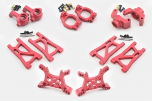 STANDART-V1 Алюминиевый комплект тюнинга V1 для Remo Hobby 1/16 Красный