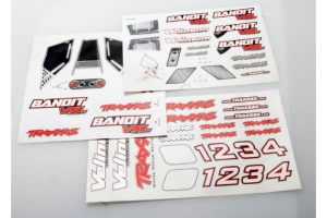 Traxxas Комплект наклеек для корпуса автомодели TRAXXAS серии Bandit VXL