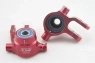 A2017-GPM Поворотные кулаки алюминиевые GPM (для Remo Hobby 1/8 и Traxxas 1/10, цвет красный)
