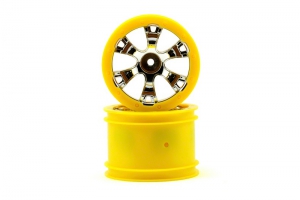 Traxxas Диски для автомодели Summit масштаба 1:16, chrome/yellow, 2шт.