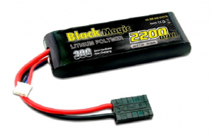 Black Magic Li-pol 7.4V 2200mAh, 30C, 2s1p, TRX Plug
