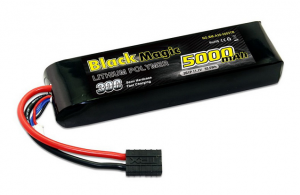 Black Magic Li-pol 7.4V 5000mAh, 30C, 2s1p, TRX Plug