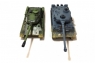 Радиоуправляемый танковый бой T34 Tiger масштаб 1:28 с эффектом грязи