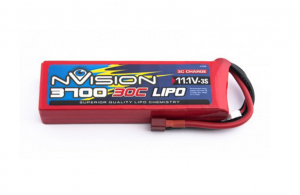 nVision Li-pol 11.1V 3700mAh, 30C, 3s1p, Deans T-Plug