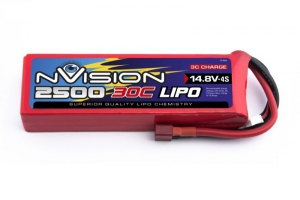 nVision Li-pol 14.8V 3700mAh, 30C, 4s1p, Deans T-Plug
